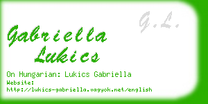 gabriella lukics business card